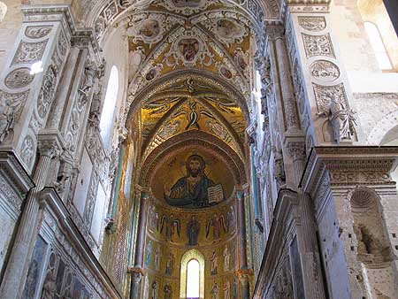 View of apse mosaics