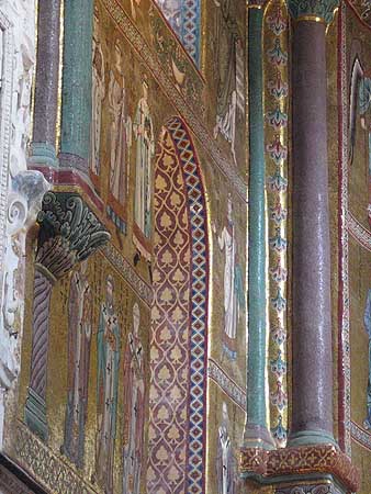 Mosaics on south wall