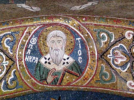 Mosaic of a saint