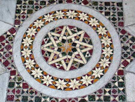 cosmati floor mosaic detail