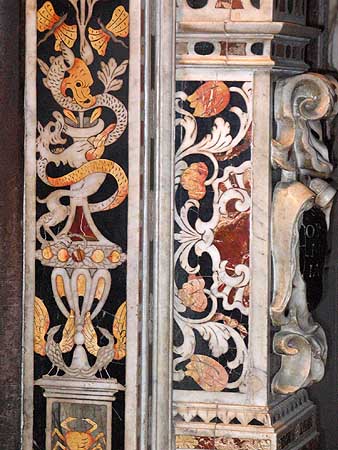 baroque chapel inlay work