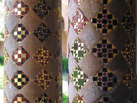 mosaic columns