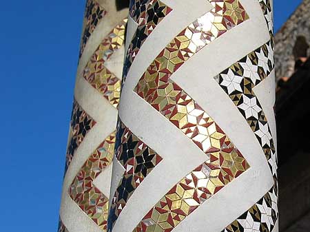 mosaic columns