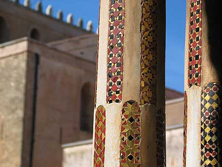 mosaic columns