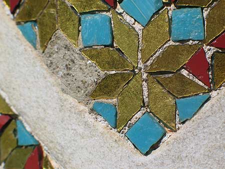 mosaic columns detail