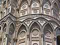 Exterior of the apse of Monreale cathedral, with geometric decoration