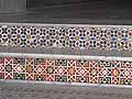 Steps with mosaic inlay in the risers