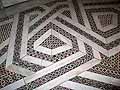 Cosmati geometric mosaic floor pattern