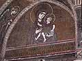 Madonna and child mosaic on the west wall of the cathedral