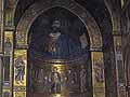 The apse of Monreale cathedral showing mosaics above the altar