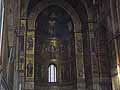 The apse of Monreale cathedral showing mosaics above the altar