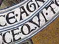 Lettering in the John the Baptist mosaic (detail)