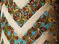 Detail of geometric mosaic inlay