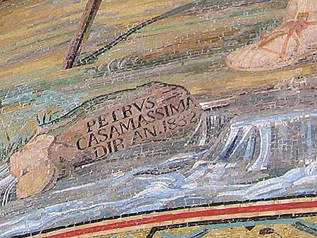 Detail of weeping man mosaic