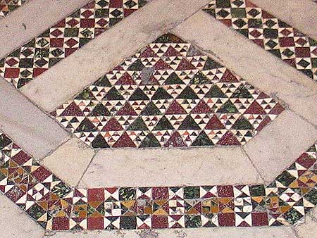 Detail of cosmati floor pattern