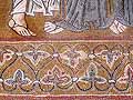 Feet portrayed in mosaic