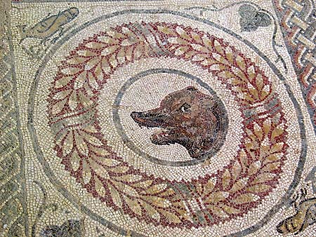 bear mosaic detail