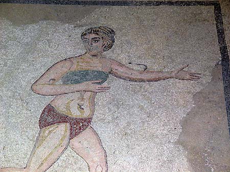 running girl mosaic