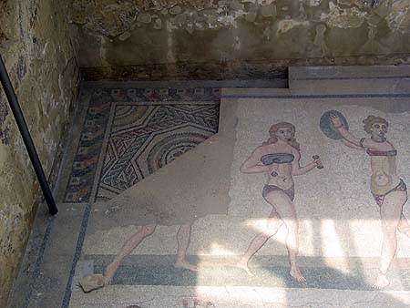 old mosaic floor