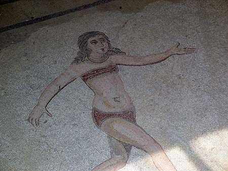 running girl mosaic