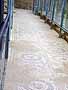 Corridor around the outside of the peristyle with animal head mosaics