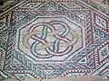 Octagonal decorative mosaic with interlocking rings