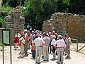 A tour group at Roman villa