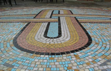 knot mosaic by Jane Muir