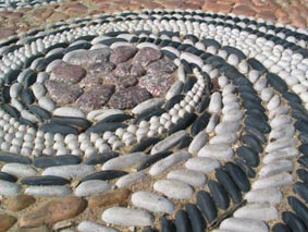 pebble mosaic detail