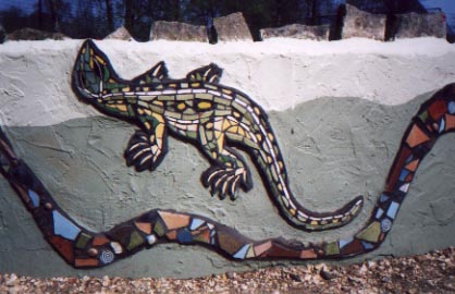 lizard mosaic