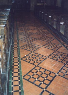 tiled ailse