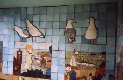 herring gull tiles