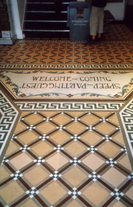 hotel tiled floor