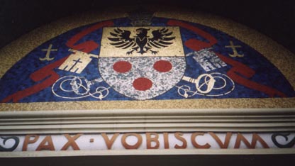 church entrance mosaic