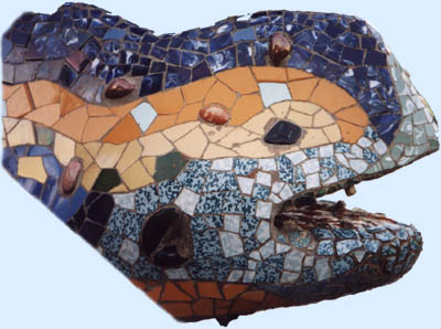 lizard mosaic, Barcelona