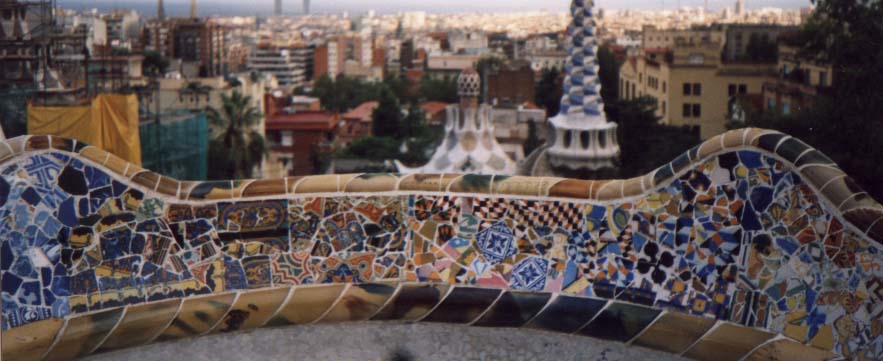Bench mosaic by Jujol