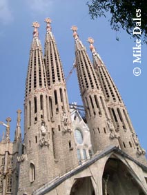 spires of sagrada familia